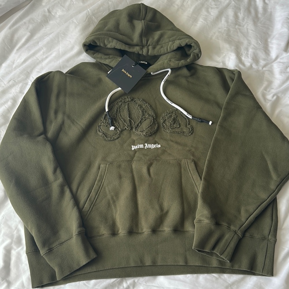 Palm Angels Green Hoodie XL Oversized Baggy Fit
